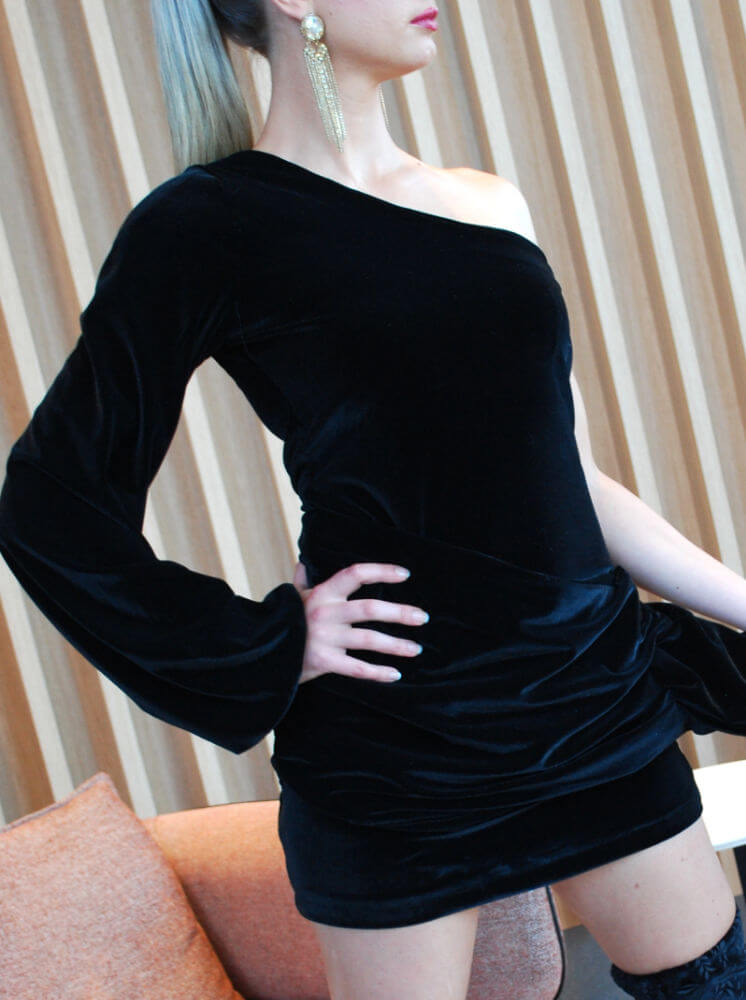 KEY - Metro - Look 56 - Velvet Fringe Dress